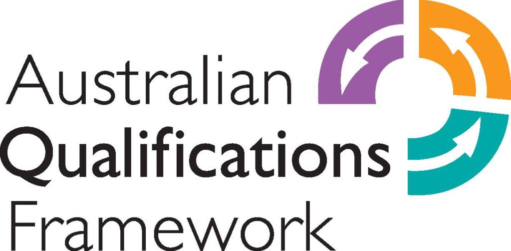 A logo for the australian qualifications framework.